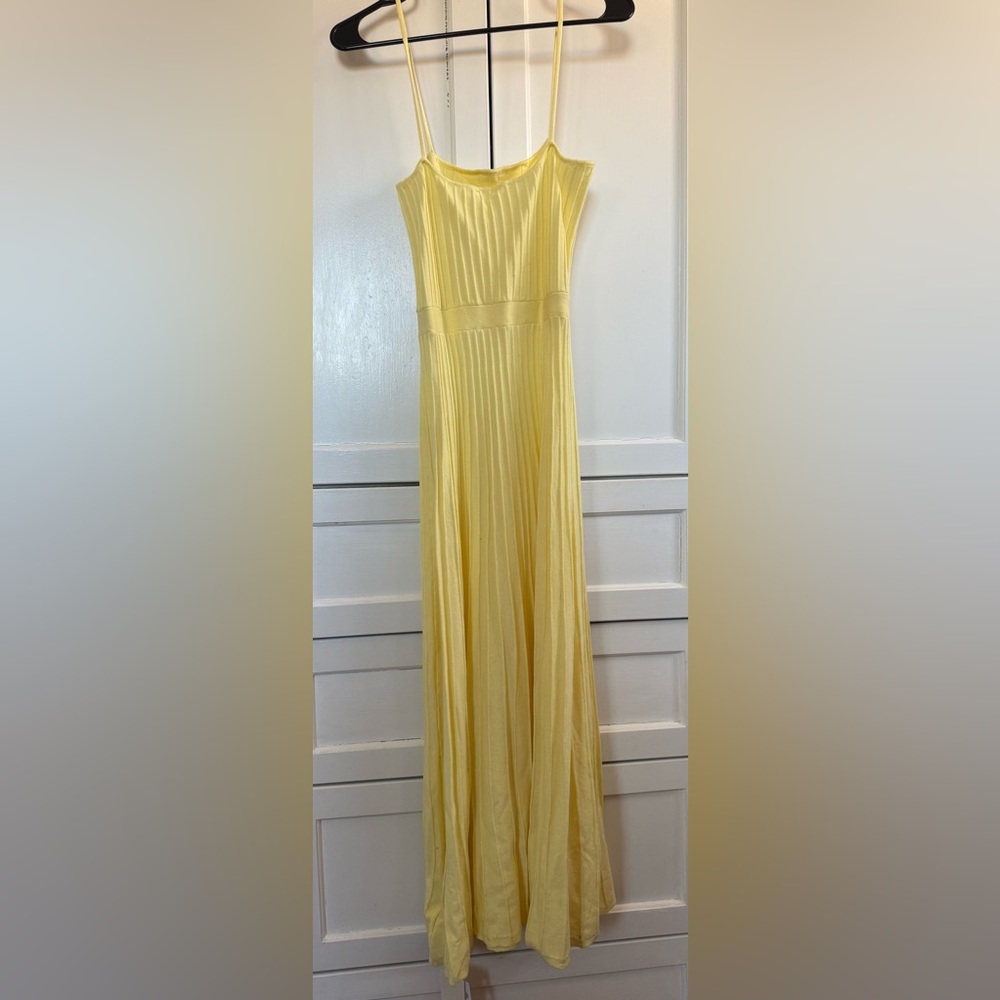 Commense Light Yellow Maxi Dress